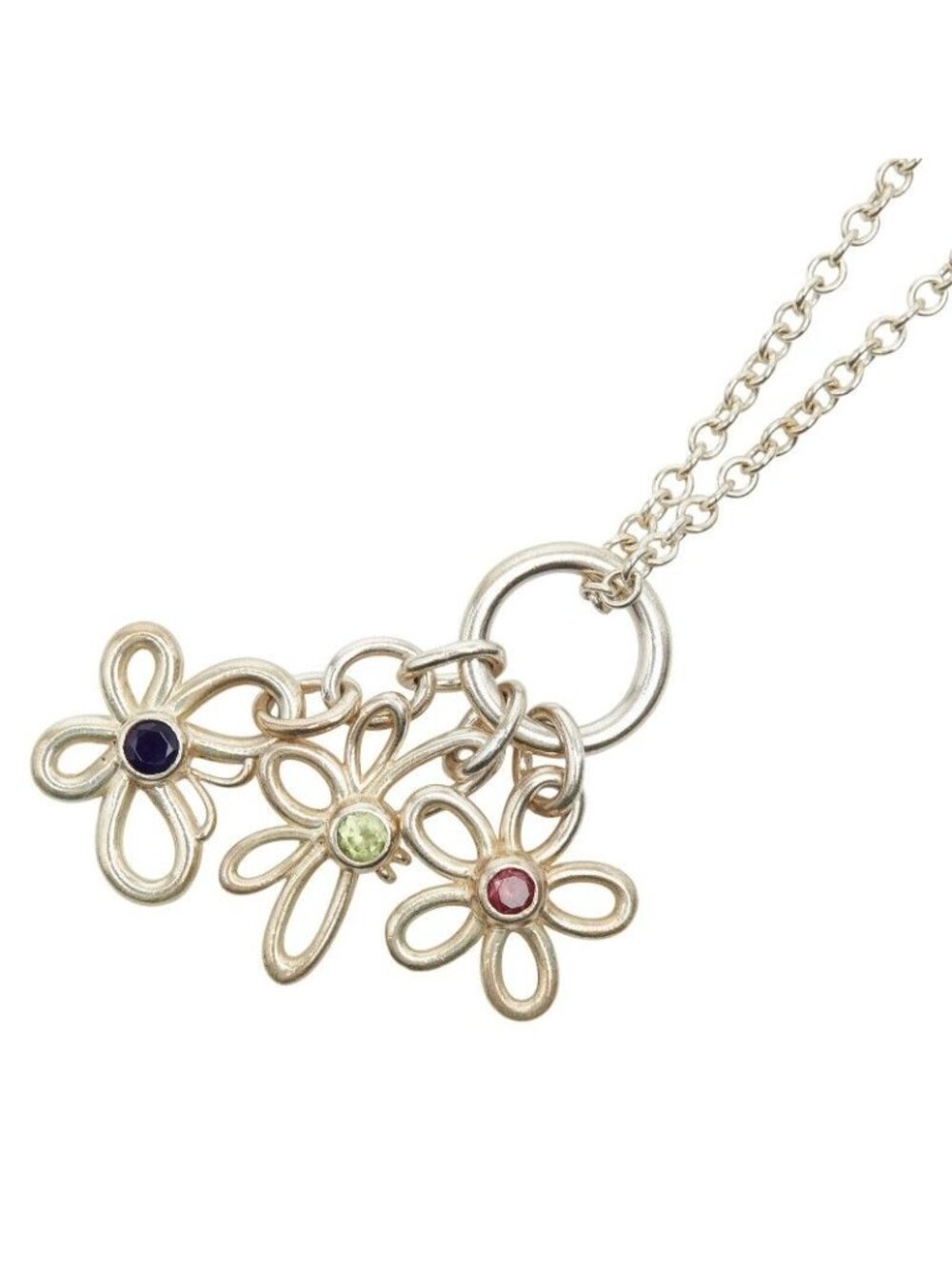 Tiffany & Co Flower Butterfly Bijou Necklace Silver